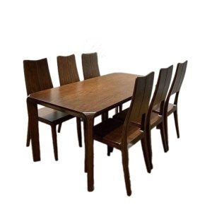 Bộ bàn ăn 6 ghế gỗ tự nhiên BA2