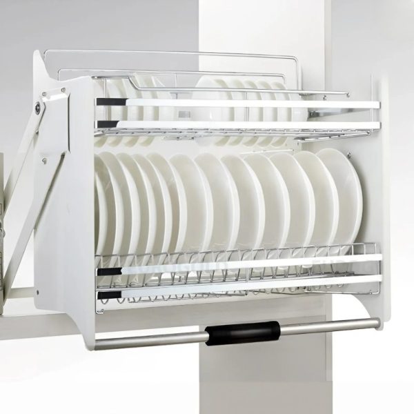 Giá bát đĩa nâng hạ inox 304 Eurogold - EVI170