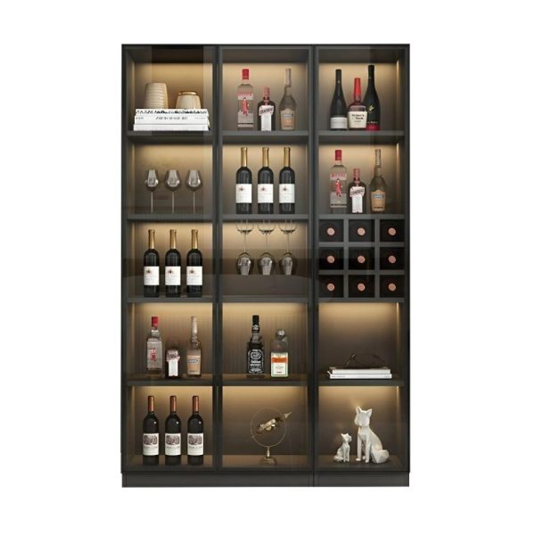 Tủ Rượu Gỗ MDF 3 Cánh Kính Cao Cấp, Hiện Đại - TR03