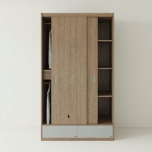 Tủ Quần Áo Gỗ MDF Cửa Lùa TATD22