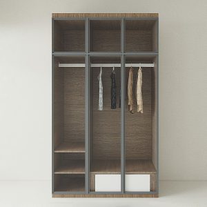 Tủ Quần Áo Gỗ MDF Cánh Kính TATD10
