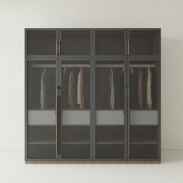 Tủ Quần Áo Gỗ MDF Cánh Kính TATD13
