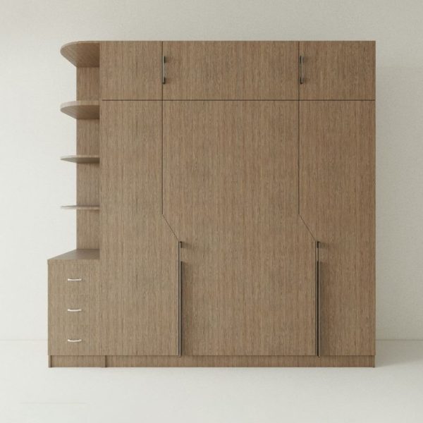 Tủ Quần Áo Gỗ MDF Có Kệ Góc TATD03