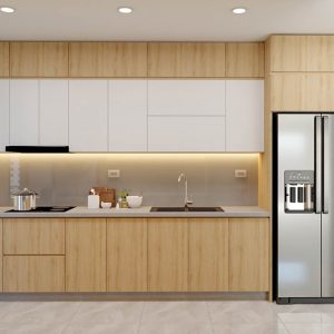 Tủ bếp gỗ MDF lõi xanh chống ẩm CN28