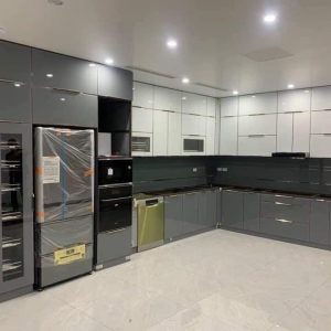Tủ bếp Inox Cánh Kính CN01