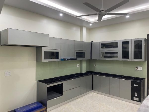Tủ bếp Inox Cánh Kính CN09