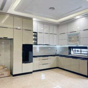 Tủ bếp Inox Cánh Kính CN10