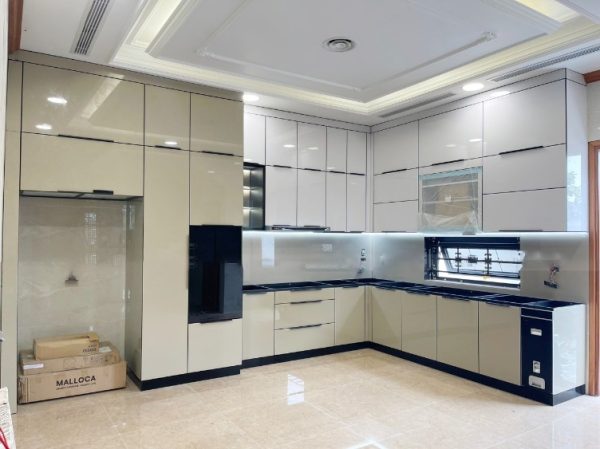 Tủ bếp Inox Cánh Kính CN10