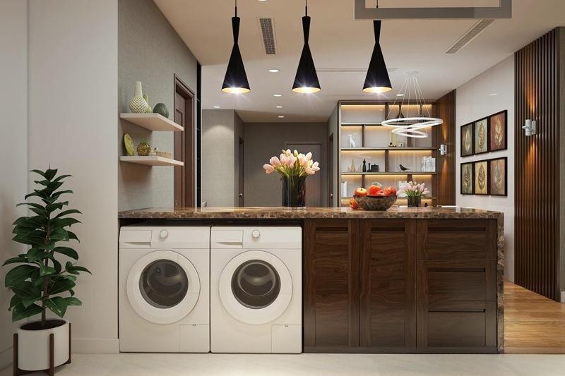 THIẾT KẾ NỘI THẤT PHÒNG KHÁCH HIỆN ĐẠI, SANG TRỌNG TẠI LONG BIÊN HÀ NỘI 9 thiet ke noi that chung cu hien dai sang trong cdt anh hiep chung cu minato hoang huy hai phon09